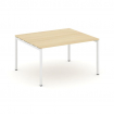 Style Project Стол переговорный SN-4P.SPRG-032.3 Акация Лорка/Металл Белый 1180*1180*750