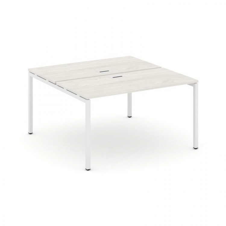 Style Project Рабочая станция 2-х сторон. SN-4P.DRS-021 Дуб Наварра/Металл Белый 980*1632*750