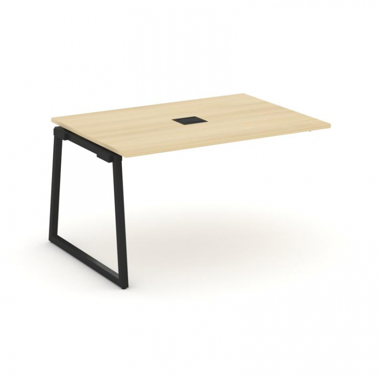 Style Project Проходной наб. элем. перег. стола SN-4T1.NSPRG-001 Акация Лорка/Металл Черный/Заглушка