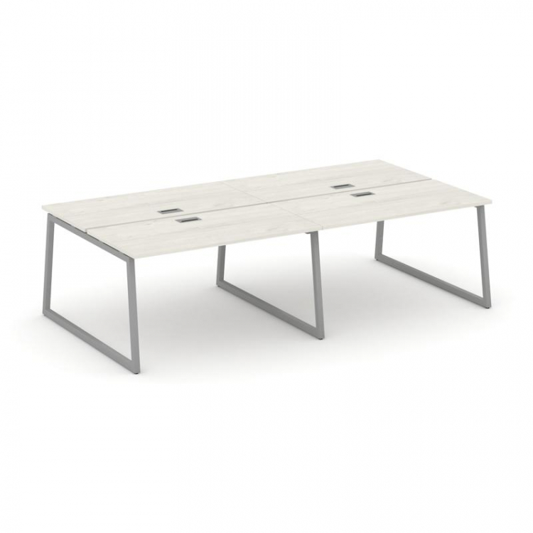 Style Project Рабочая станция 2-х сторон. SN-4T1.DRS-052 Дуб Наварра/Металл Серый/Заглушка Пластик С