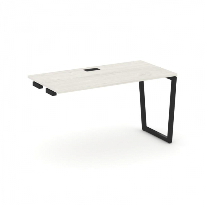 Стайл Проджект Стол-приставка к опор. элем. SN-4T2.OPRS-003 Дуб Наварра/Металл Черный/Заглушка Пласт