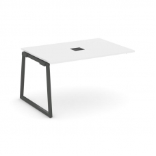 Style Project Проходной наб. элем. перег. стола SN-4T1.NSPRG-002 Белый/Металл Антрацит/Заглушка Мета