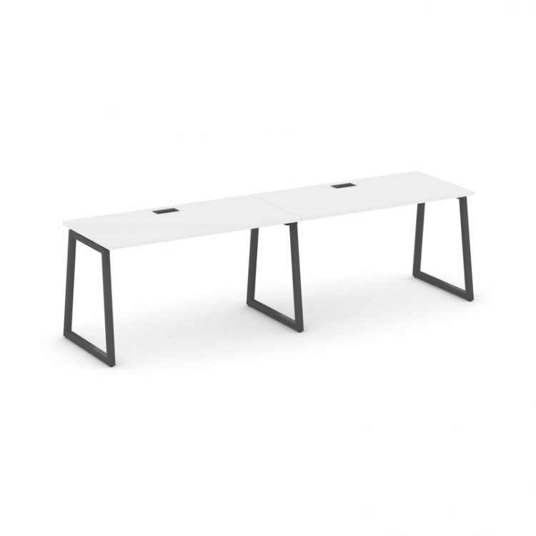 Style Project Рабочая станция 1 сторон. SN-4T1.ORS-003 Белый/Металл Антрацит/Заглушка Пластик Черный