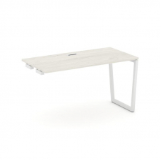 Style Project Стол-приставка к опор. элем. SN-4T2.OPRS-022 Дуб Наварра/Металл Белый/Заглушка Пластик