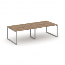 Style Project Стол переговорный SN-4O.SPRG-042 Дуб Табак/Металл Серый 2360*1180*750