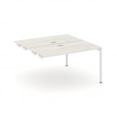 Style Project Стол-приставка к опор. элем. SN-4P.DPRS-002 Дуб Наварра/Металл Белый 1180*1232*750