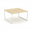 Style Project Рабочая станция 2-х сторон. SN-4T2.DRS-014 Акация Лорка/Металл Белый/Заглушка Пластик
