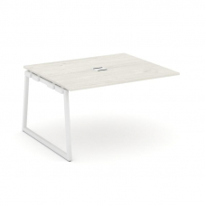 Style Project Проходной наб. элем. перег. стола SN-4T1.NSPRG-033 Дуб Наварра/Металл Белый/Заглушка М