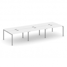 Style Project Рабочая станция 2-х сторон. SN-4P.DRS-064 Белый/Металл Серый 4740*1232*750