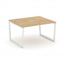 Style Project Стол переговорный SN-4T2.SPRG-033 Тиквуд Светлый/Металл Белый/Заглушка Металл Белый 13