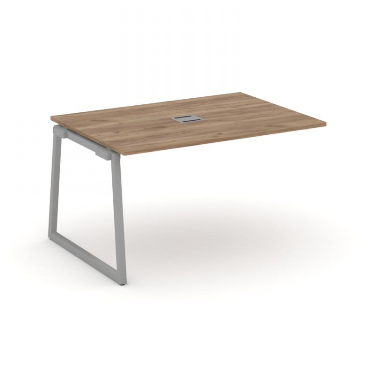 Style Project Проходной наб. элем. перег. стола SN-4T1.NSPRG-002 Дуб Табак/Металл Серый/Заглушка Мет