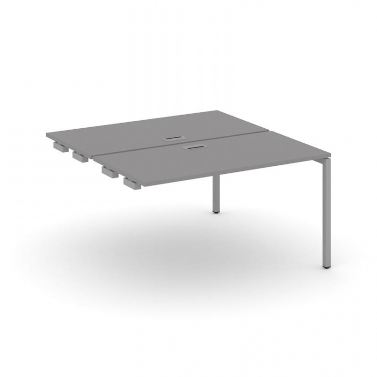 Стайл Проджект Стол приставка к опорным элементам SN-4P.DPRS-013 Серый Пепел/Металл Серый 1380*1432*