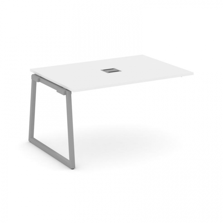 Style Project Проходной наб. элем. перег. стола SN-4T1.NSPRG-001 Белый/Металл Серый/Заглушка Металл