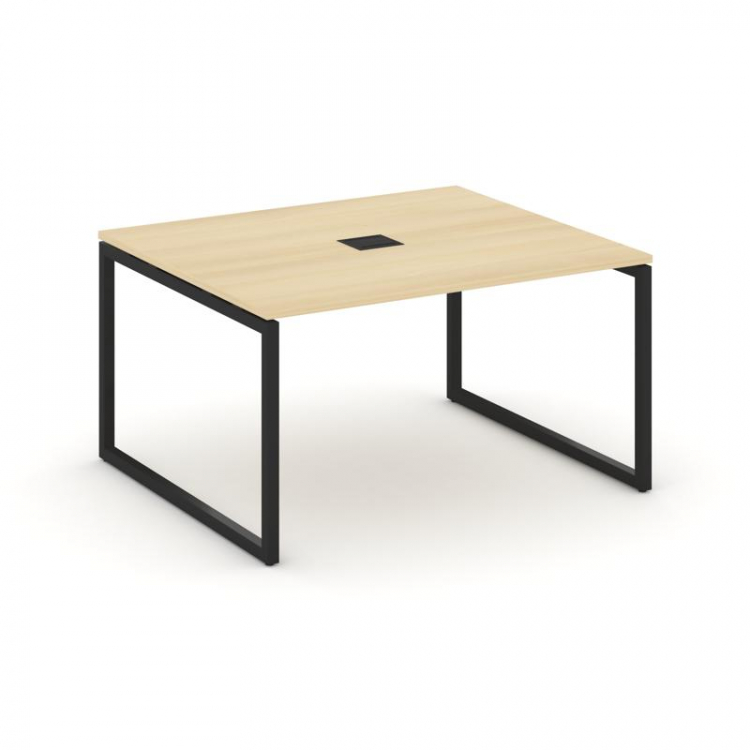 Style Project Стол переговорный SN-4O.SPRG-033 Акация Лорка/Металл Черный 1380*1180*750