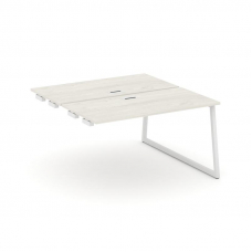 Style Project Стол-приставка к опор. элем. SN-4T1.DPRS-012 Дуб Наварра/Металл Белый/Заглушка Пластик