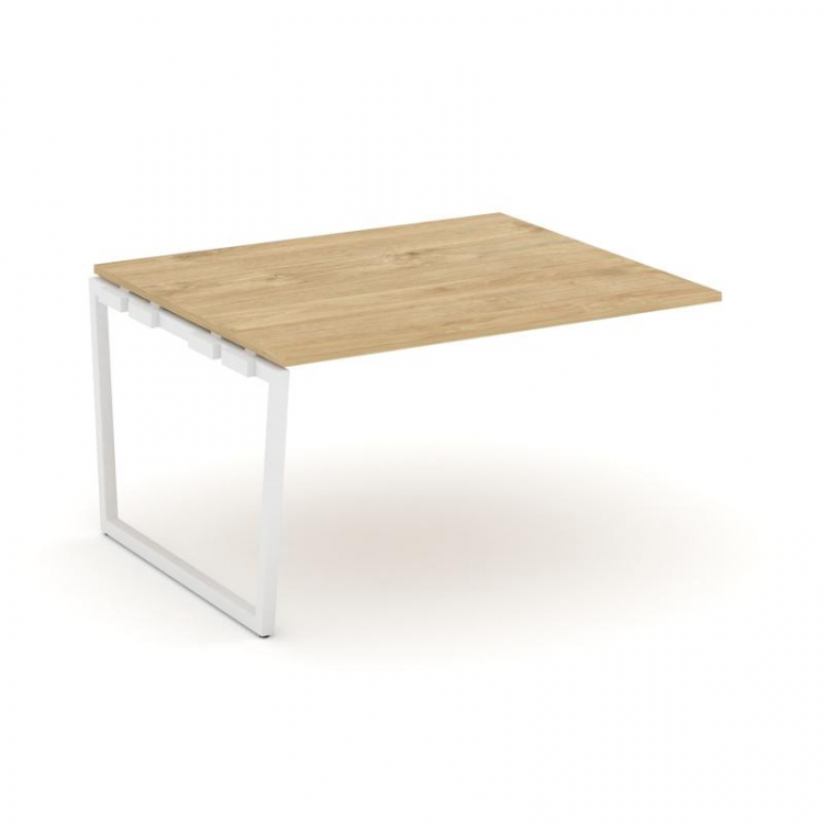 Style Project Проходной наб. элем. перег. стола SN-4T2.NSPRG-033.3 Тиквуд Светлый/Металл Белый 1380*