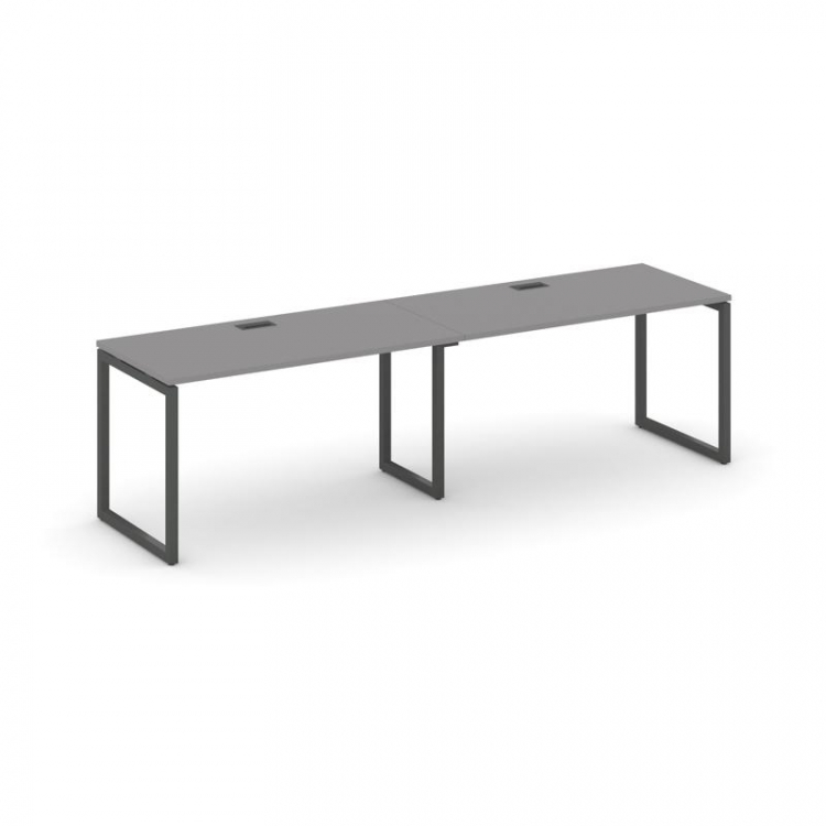 Стайл Проджект Рабочая станция односторонняя SN-4O.ORS-012 Серый Пепел/Металл Антрацит 2360*700*750