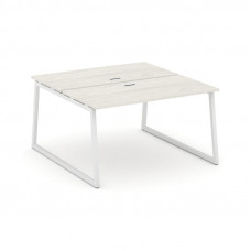 Style Project Рабочая станция 2-х сторон. SN-4T1.DRS-002 Дуб Наварра/Металл Белый/Заглушка Пластик Б