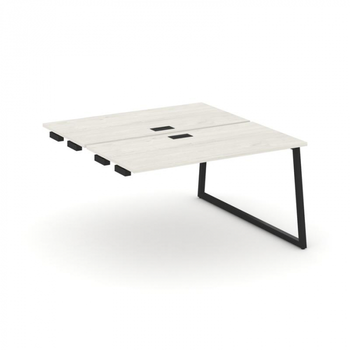 Стайл Проджект Стол-приставка к опор. элем. SN-4T1.DPRS-024 Дуб Наварра/Металл Черный/Заглушка Пласт