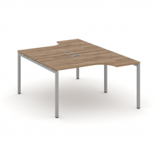 Style Project Рабочая станция эргоном. SN-4P.DRPA-001 Дуб Табак/Металл Серый 1380*1232/1992*750