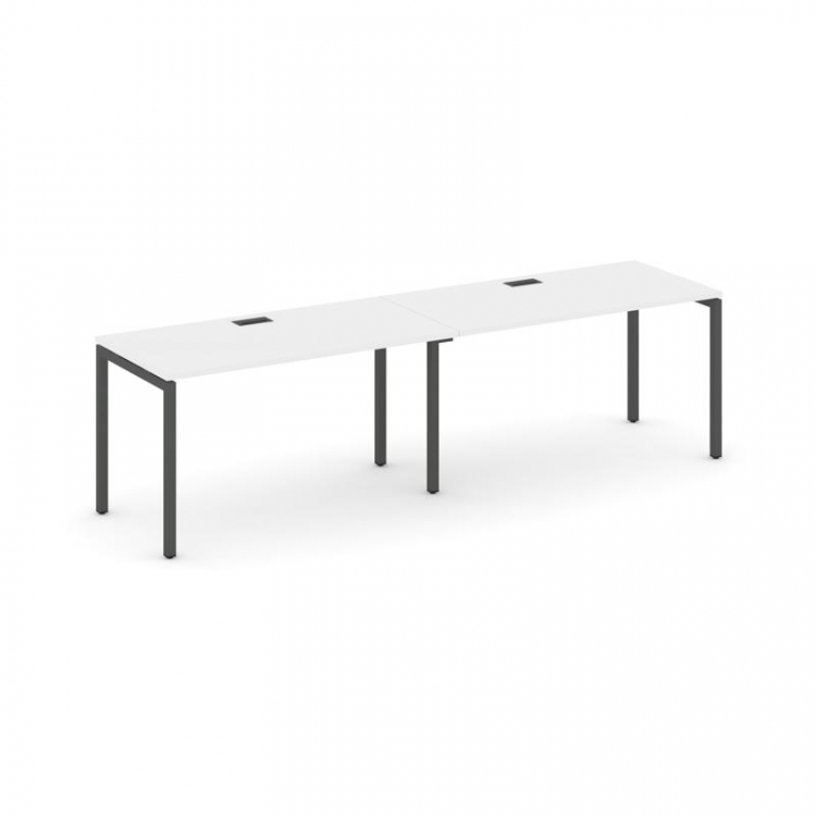 Style Project Рабочая станция 1 сторон. SN-4P.ORS-002 Белый/Металл Антрацит 2360*600*750