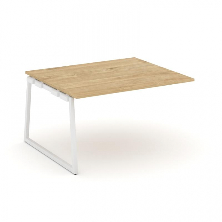 Style Project Проходной наб. элем. перег. стола SN-4T1.NSPRG-034.3 Тиквуд Светлый/Металл Белый 1580*