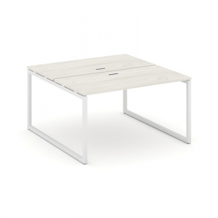 Style Project Рабочая станция 2-х сторон. SN-4O.DRS-003 Дуб Наварра/Металл Белый 1380*1232*750