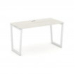 Style Project Стол письменный SN-4T2.SP-012 Дуб Наварра/Металл Белый/Заглушка Пластик Белый 1180*700