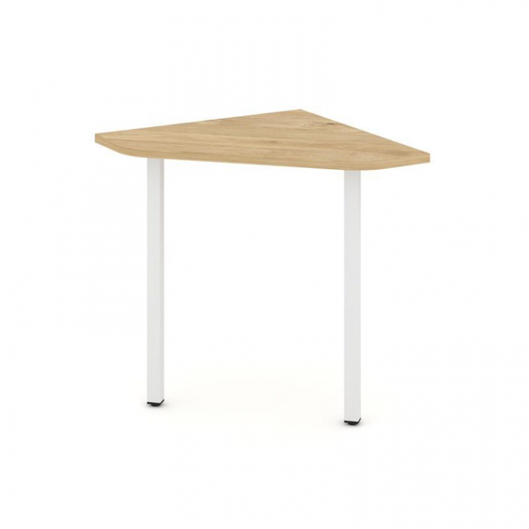 Style Project Угловой элемент стола SN-4.USP-001 Тиквуд Светлый/Металл Белый 600*600*750