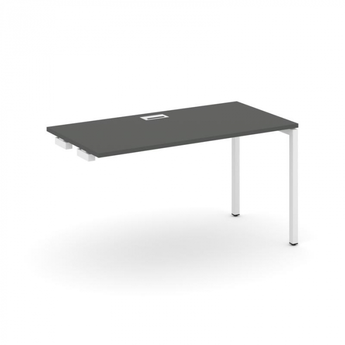 Стайл Проджект Стол-приставка к опор. элем. SN-4P.OPRS-003 Антрацит NEW/Металл Белый 1380*600*750