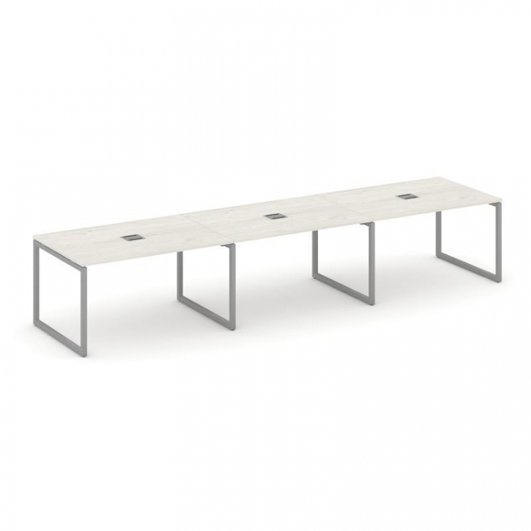 Стайл Проджект Стол переговорный SN-4O.SPRG-022 Дуб Наварра/Металл Серый 3540*980*750