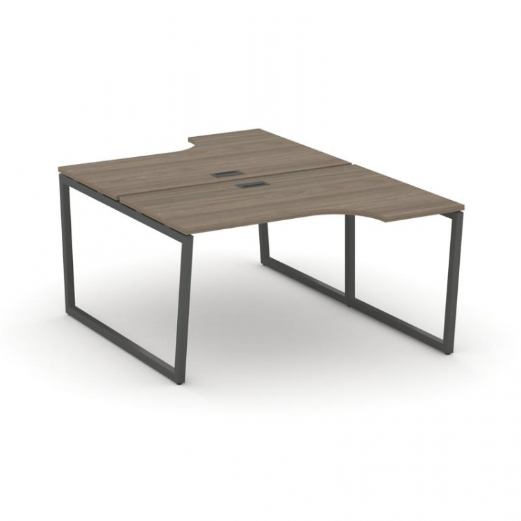 Style Project Рабочая станция эргоном. SN-4T2.DRPA-011 Вяз Благородный/Металл Антрацит/Черный Пласти