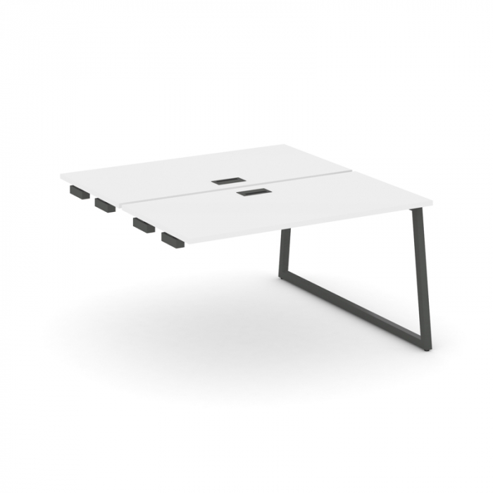 Style Project Стол-приставка к опор. элем. SN-4T1.DPRS-001 Белый/Металл Антрацит/Заглушка Пластик Че