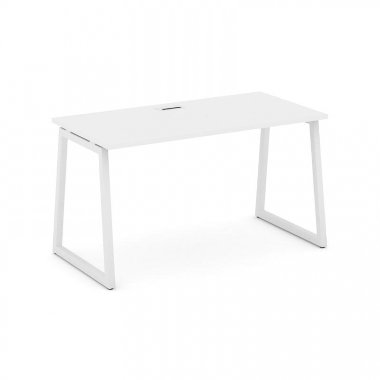 Style Project Стол письменный SN-4T1.SP-012 Белый/Металл Белый/Заглушка Пластик Белый 1180*700*750