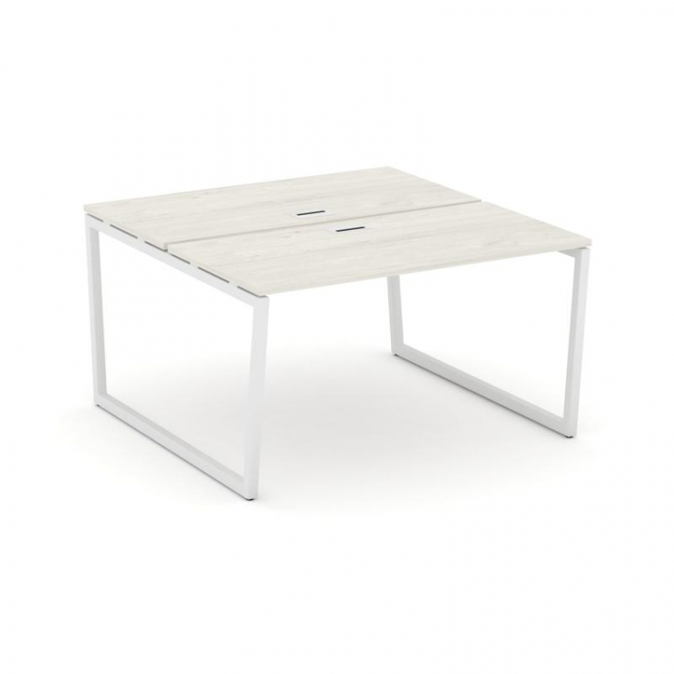 Style Project Рабочая станция 2-х сторон. SN-4T2.DRS-004 Дуб Наварра/Металл Белый/Заглушка Пластик Б