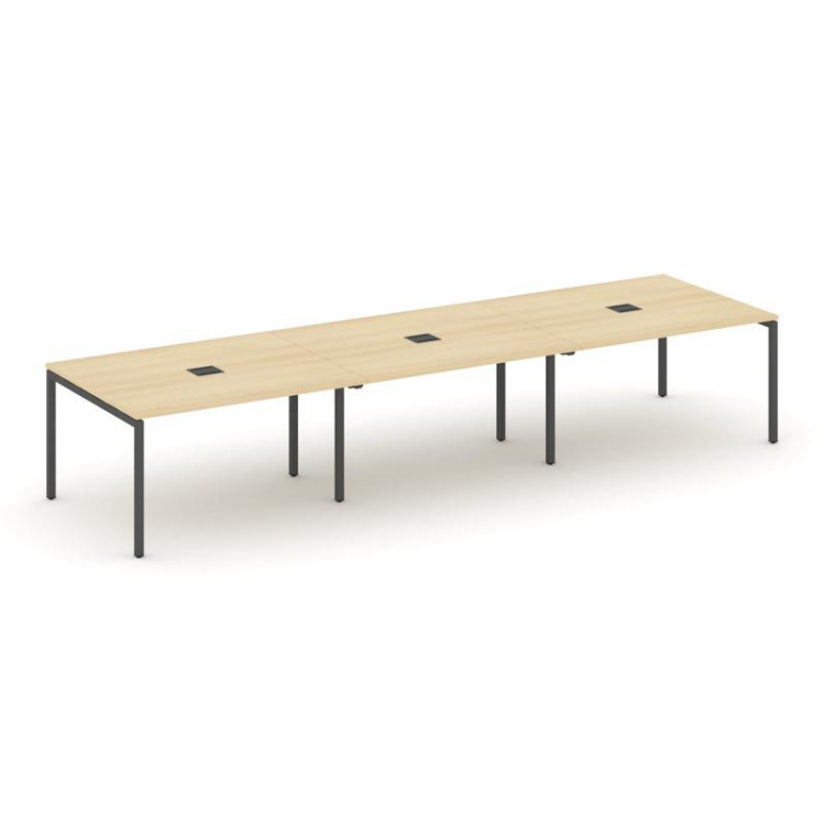 Style Project Стол переговорный SN-4P.SPRG-052 Акация Лорка/Металл Антрацит 3540*1180*750