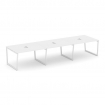 Style Project Стол переговорный SN-4T2.SPRG-053 Белый/Металл Белый/Заглушка Металл Белый 4410*1180*7