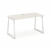 Style Project Стол письменный SN-4T1.SP-023 Дуб Наварра/Металл Белый/Заглушка Пластик Белый 1380*800