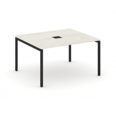 Style Project Стол переговорный SN-4P.SPRG-033 Дуб Наварра/Металл Черный 1380*1180*750