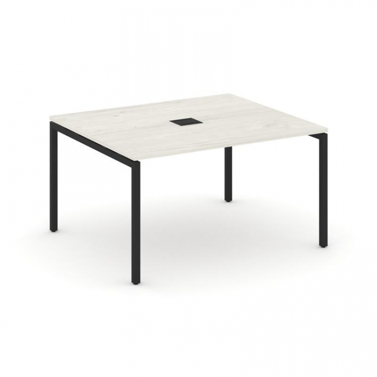 Style Project Стол переговорный SN-4P.SPRG-033 Дуб Наварра/Металл Черный 1380*1180*750