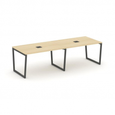 Style Project Стол переговорный SN-4T2.SPRG-011 Акация Лорка/Металл Антрацит/Заглушка Металл Антраци