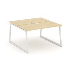 Style Project Рабочая станция 2-х сторон. SN-4T1.DRS-022 Акация Лорка/Металл Белый/Заглушка Пластик