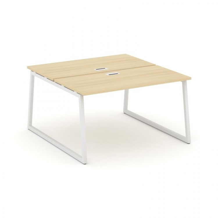 Style Project Рабочая станция 2-х сторон. SN-4T1.DRS-022 Акация Лорка/Металл Белый/Заглушка Пластик