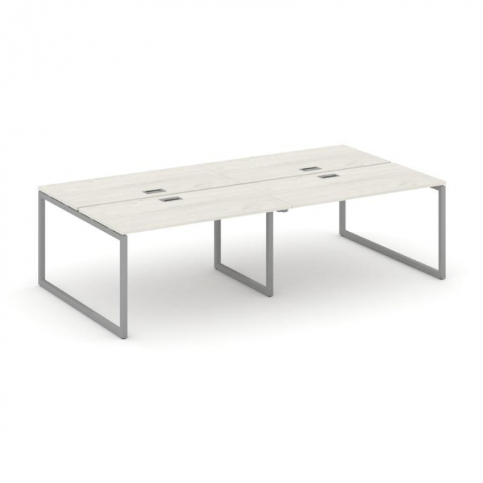 Style Project Рабочая станция 2-х сторон. SN-4O.DRS-033 Дуб Наварра/Металл Серый 2760*1232*750