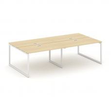 Style Project Рабочая станция 2-х сторон. SN-4O.DRS-032 Акация Лорка/Металл Белый 2360*1232*750