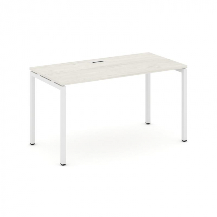 Стайл Проджект Стол письменный SN-4P.SP-025 Дуб Наварра/Металл Белый 1780*800*750
