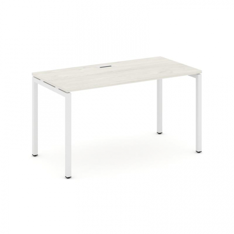 Style Project Стол письменный SN-4P.SP-025 Дуб Наварра/Металл Белый 1780*800*750
