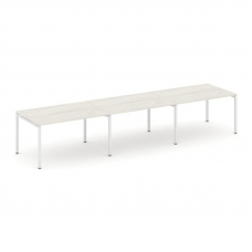 Style Project Стол переговорный SN-4P.SPRG-021.3 Дуб Наварра/Металл Белый 2940*980*750