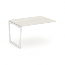 Style Project Проходной наб. элем. перег. стола SN-4T2.NSPRG-001.3 Дуб Наварра/Металл Белый 980*980*