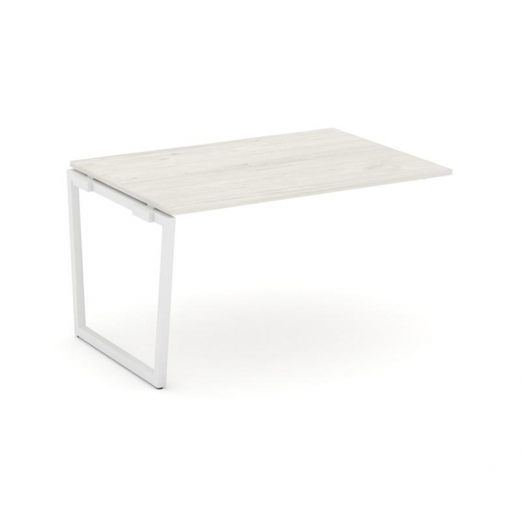 Style Project Проходной наб. элем. перег. стола SN-4T2.NSPRG-001.3 Дуб Наварра/Металл Белый 980*980*